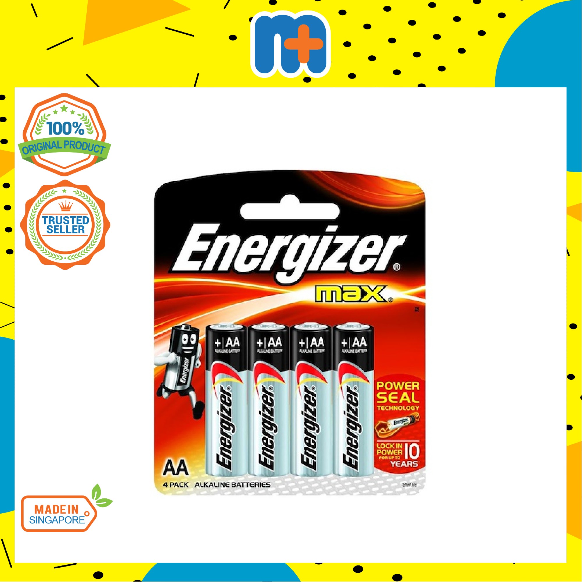 ENERGIZER MAX BATTERY AA 4S